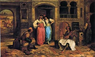 unknow artist Arab or Arabic people and life. Orientalism oil paintings 597